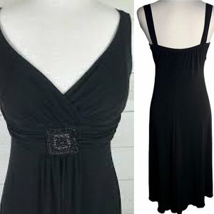 En Focus studio Beaded High Low Dress 10 Black